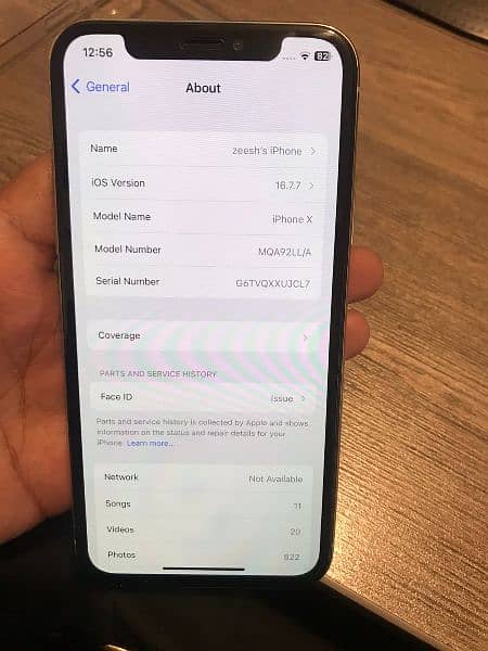 iphone X 256GB PTA Approved 1