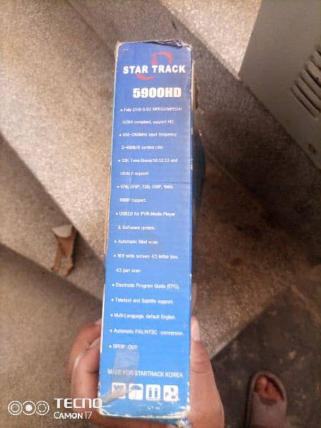 4 feet Shabir Dish with Star Track Original Receiver 5