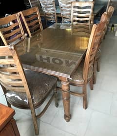 Elegent Stylish Wooden Dining Table - 6 Chairs 0