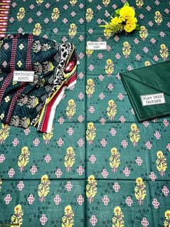 3 PC lawn suit       free delivery 0