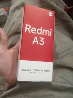 Redmi A3 4gb 128 gb new urgent sale