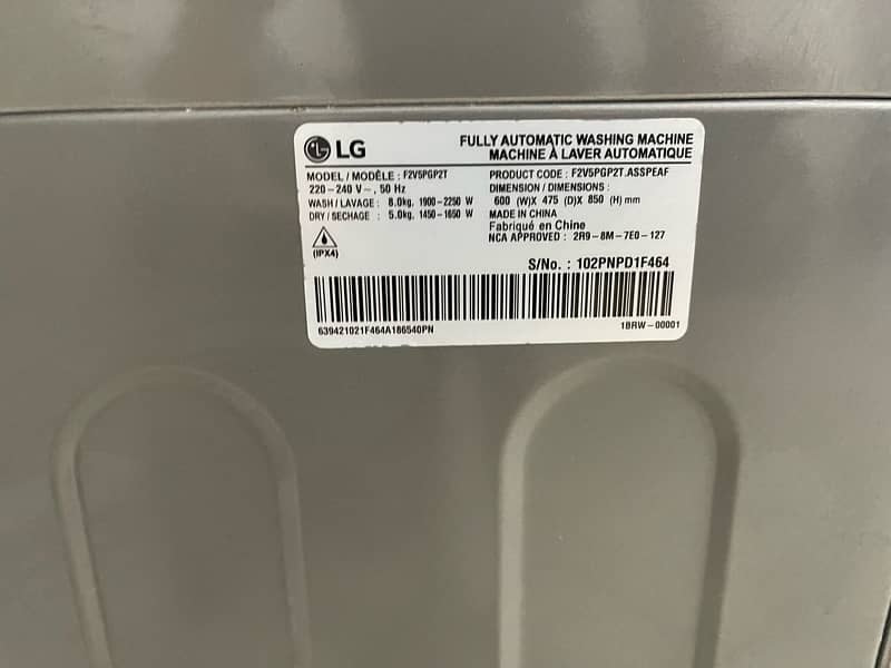 LG Washer & Dryer, 8 / 5 Kg, 6 Motion Direct Drive 5