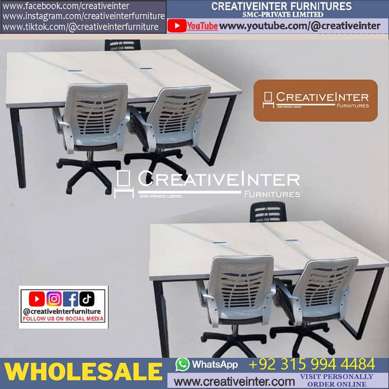 Executive office table manager desk modern design office chair Meeting 17
