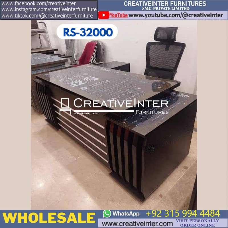 Executive office table manager desk modern design office chair Meeting 8
