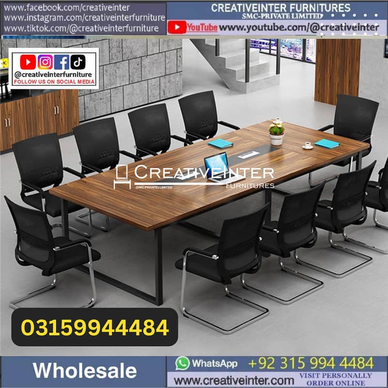 Executive office table manager desk modern design office chair Meeting 15