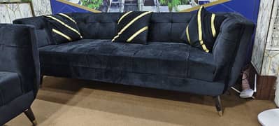 Black Poshish Sofa Set 0