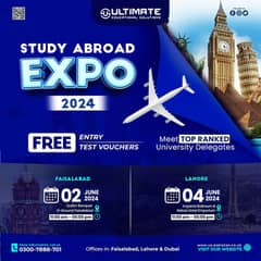 uk study visa/study abroad/free ielts/Educational expo in Faisalabad 0