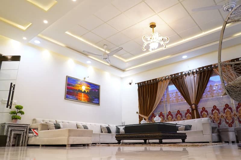 1 Kanal vip luxury house available for sale in Ayesha Block Abdullah Garden Canal Road fsd 17
