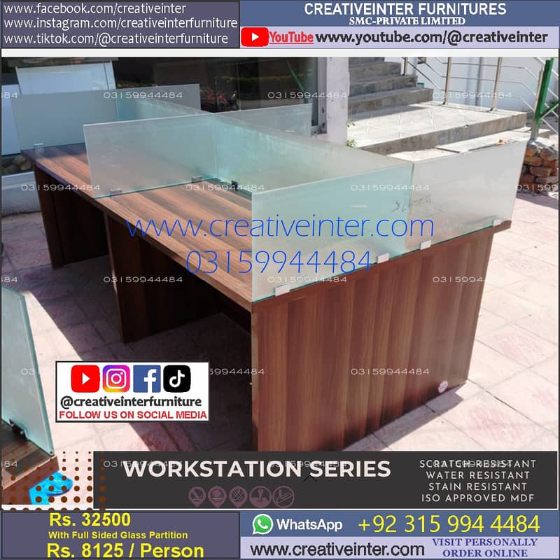 Office workstation table front desk chair meeting Furniture conference 15