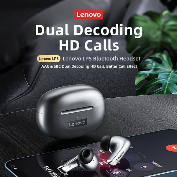 Lenovo Earbuds Lp5 Bluetooth 1