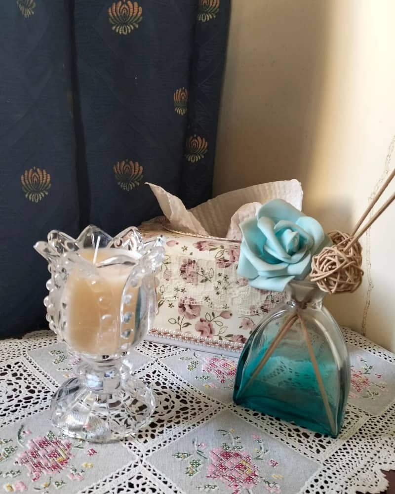 Glass jar scented candle 8