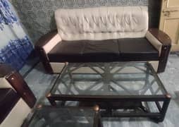 6 seater sofa along with  central table