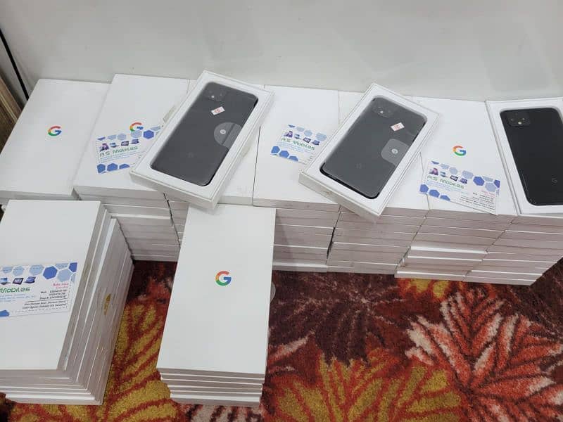 Google Pixel 4,4XL Box pack and 4a5G official, 5, and 5a All Available 5