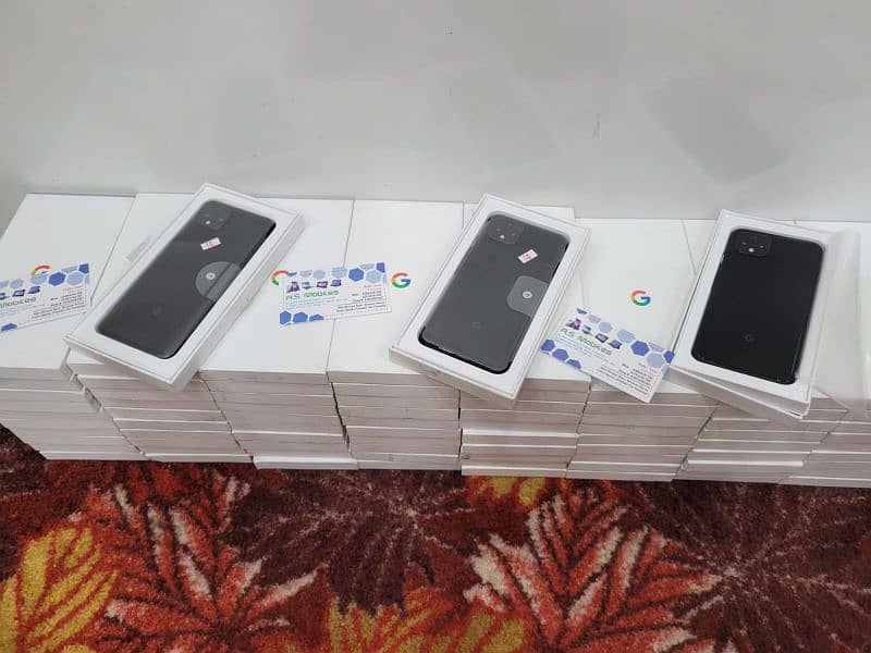 Google Pixel 4,4XL Box pack and 4a5G official, 5, and 5a All Available 10