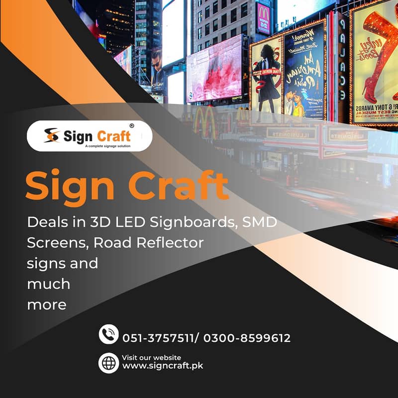 3D LED sign boards 3D signs LED sign board SMD Screen 3D acrylic sign 1
