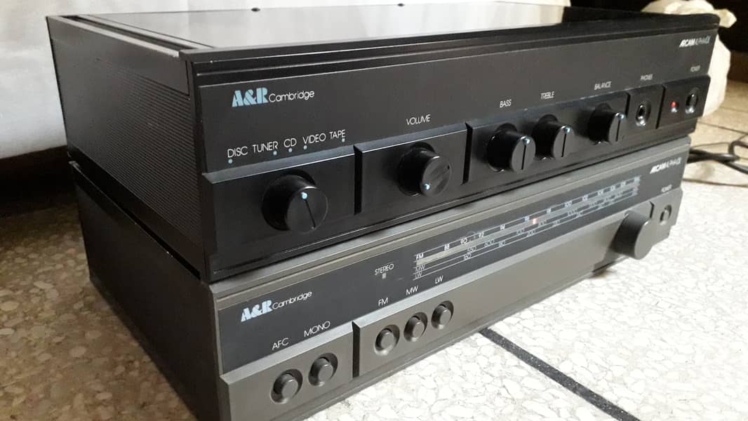 ARCAM Alpha Stereo Integrated Amplifier and ARCAM Tuner, Made in UK 1