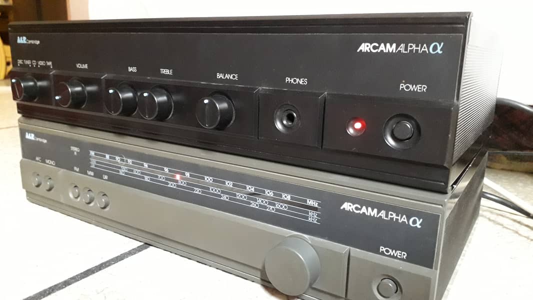 ARCAM Alpha Stereo Integrated Amplifier and ARCAM Tuner, Made in UK 2