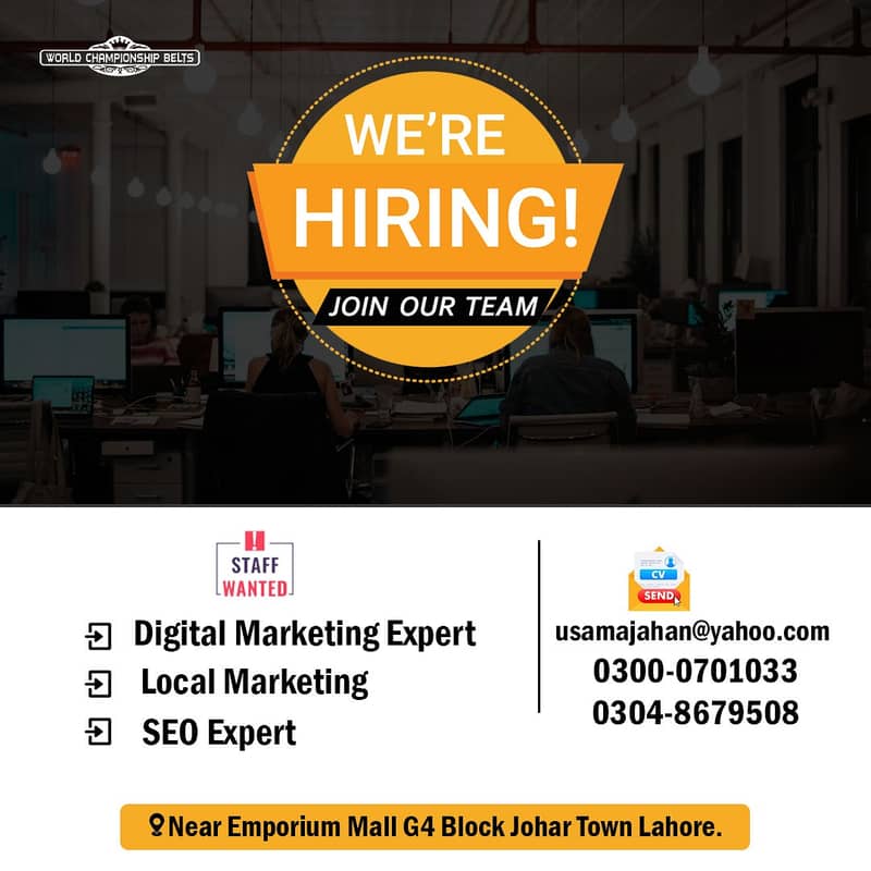 Hiring Digital Marketing SEO Expert and Graphic Designer 0