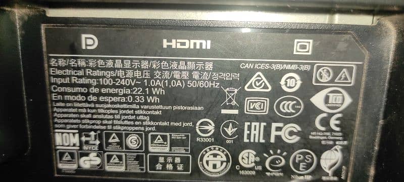 HP Monitor Hdmi / 60 Hertz , Model (ProDisplay p242va) 4