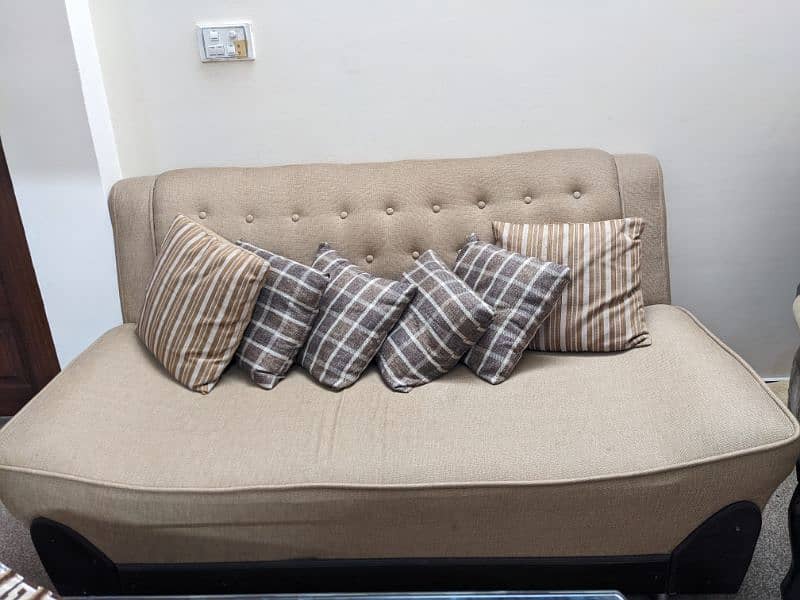 9 Seater Sofa in light camel colour 2
