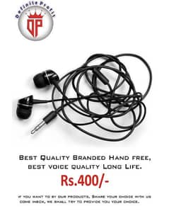 Branded Handfree Free home Delivery