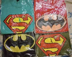 Superman and Batman T-shirts