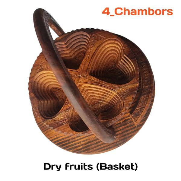 decorative wooden collapsible dry fruit basket. || free delivery 2