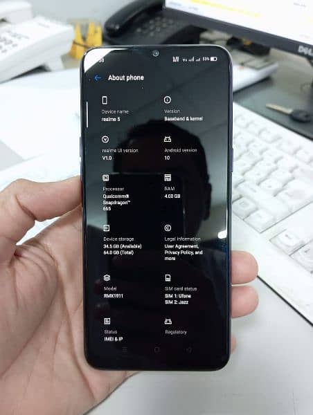 Realme 05 (04/64) ,10/10 Condition with Box . 5