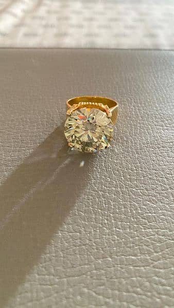 White Moissanite Ring 4