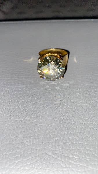 White Moissanite Ring 10