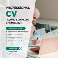 ATS Approved CV/resume, cover letter and LinkedIn optimization.