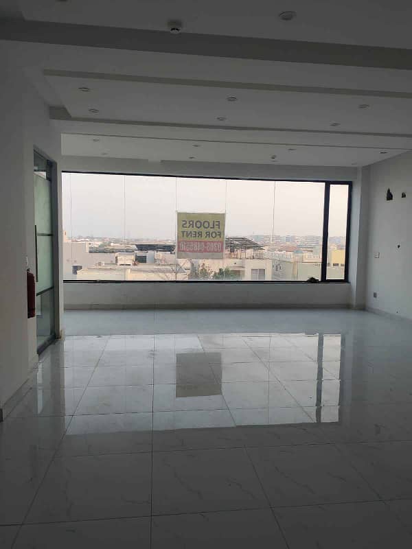 4 Marla commercial Floor available for rent in dha Phase 6 Main Boulevard. 5