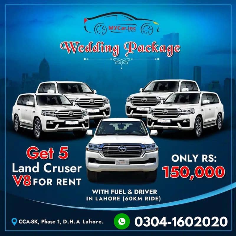 Rent A Car Lahore Mercedes/Audi/PRADO/Range Rover/Car Rental/Costers 1