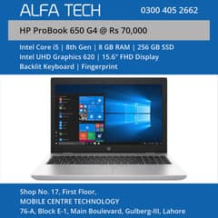 HP ProBook 650 G4 Laptop (i5-8th-8-256-15.6”-FHD) - ALFA TECH