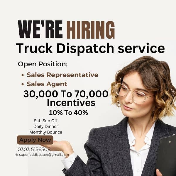 Truck Dispatch/Sales Agent/Job for USA company/Urgent Hiring 1