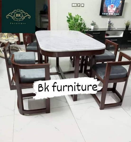 Space Saving Dining Table (6 Chairs) 1