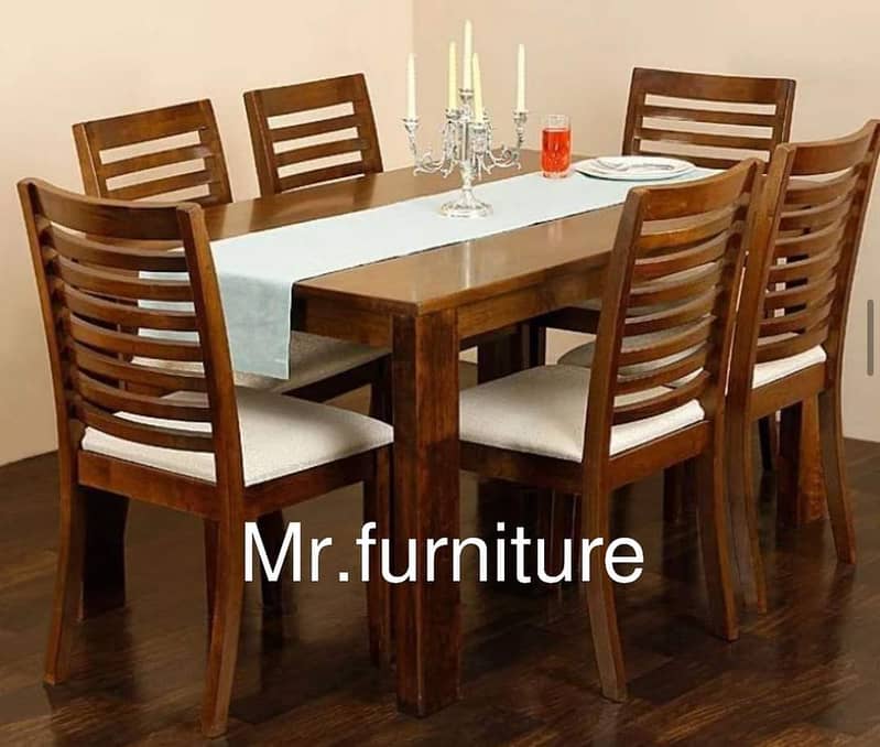 luxury dining table/shesham wood chairs/solid center table in lahore 1