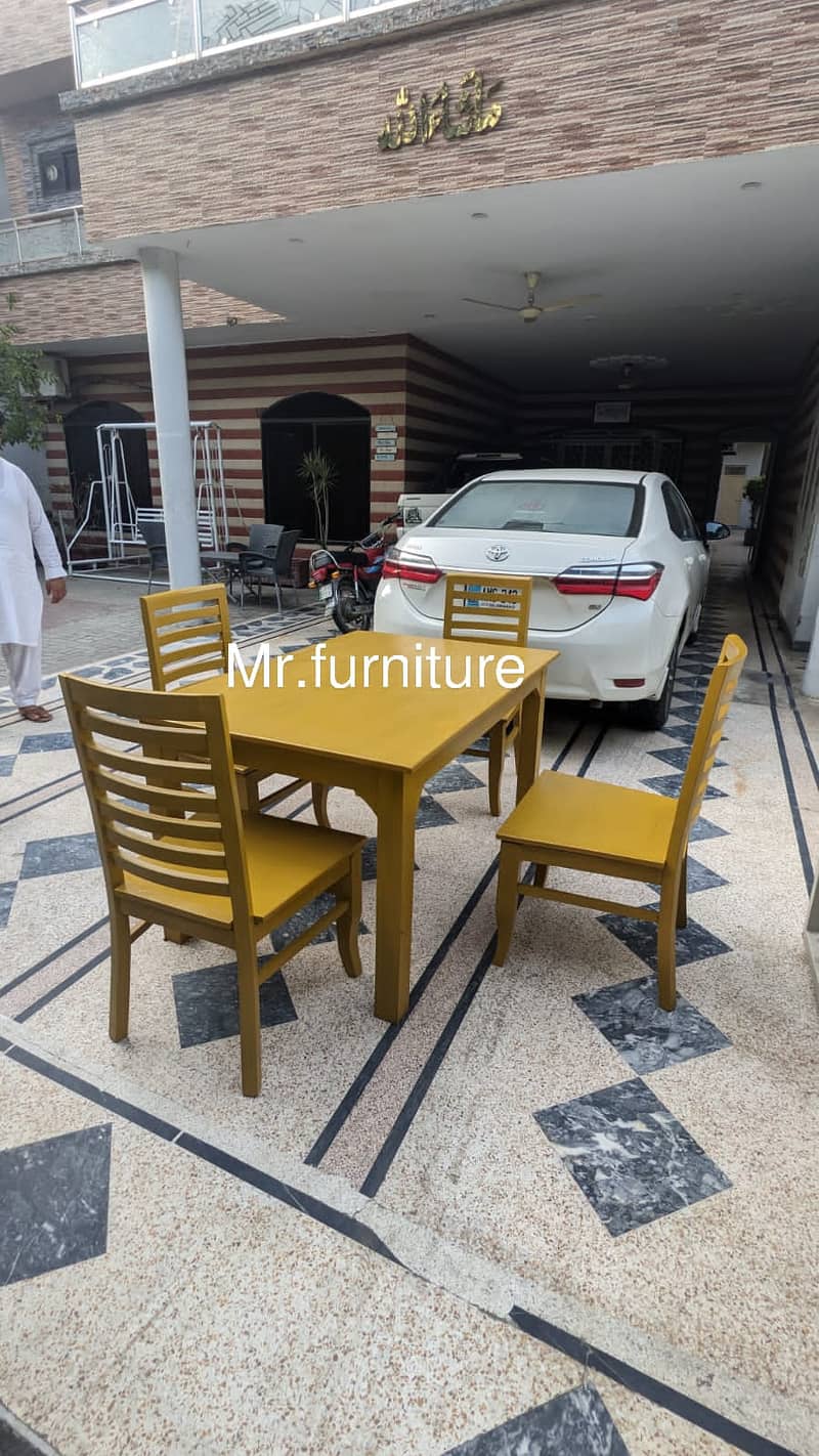 luxury dining table/shesham wood chairs/solid center table in lahore 4