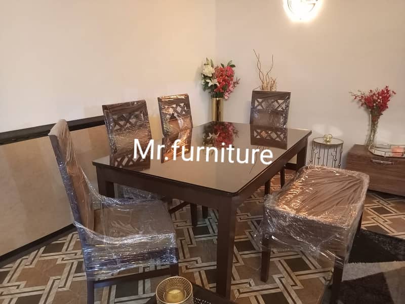 luxury dining table/shesham wood chairs/solid center table in lahore 11
