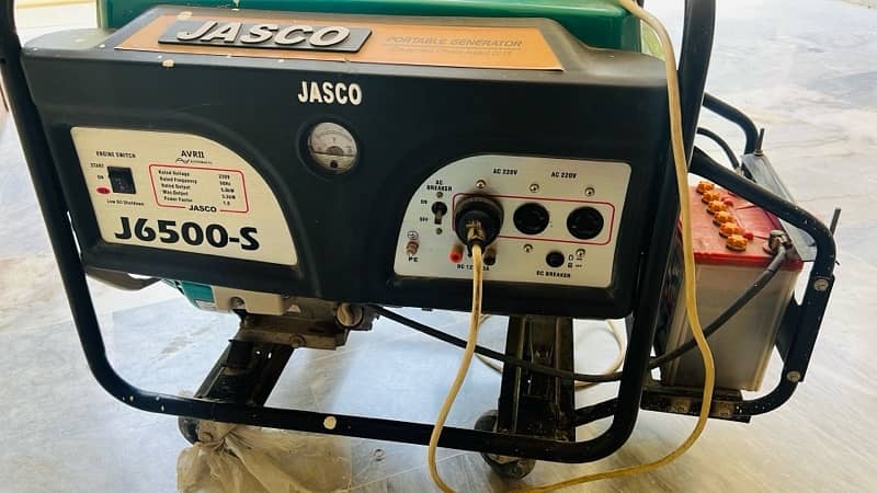 Jasco 5.5 kva Generator almost in brand new condition. 3
