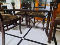 Wooden Dining Table, Almari and Divider 0