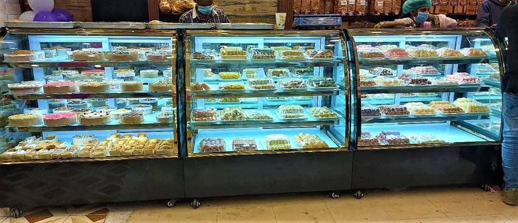 NEW Bakery counter, Display counter, cash counter, Cake chillar, baker 14
