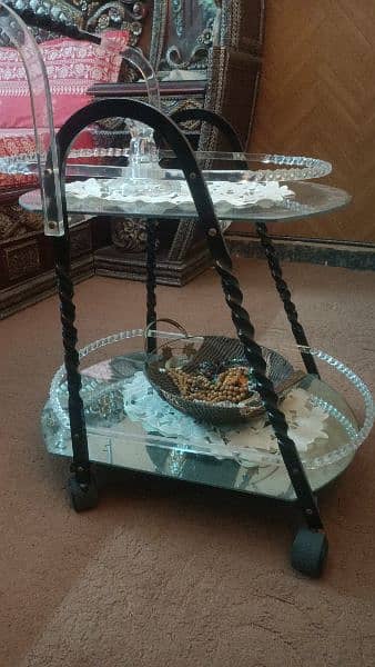 Glass tea trolley for sale 1