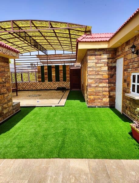 China Made Artificial Grass For Balcony Lawn Rooftop Sports Grounds 6