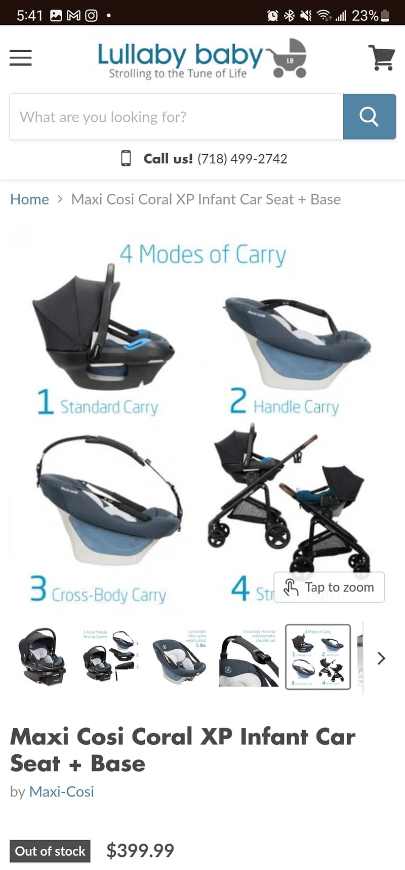 Maxi cosi xp car seat and stroller 3
