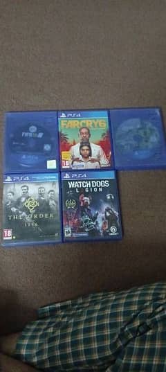 PS4 Games (Far Cry 6, Fifa 17 & 18, Watch dogs : Legion)