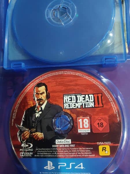 red dead redemption 2 for ps4. in very good condition 2