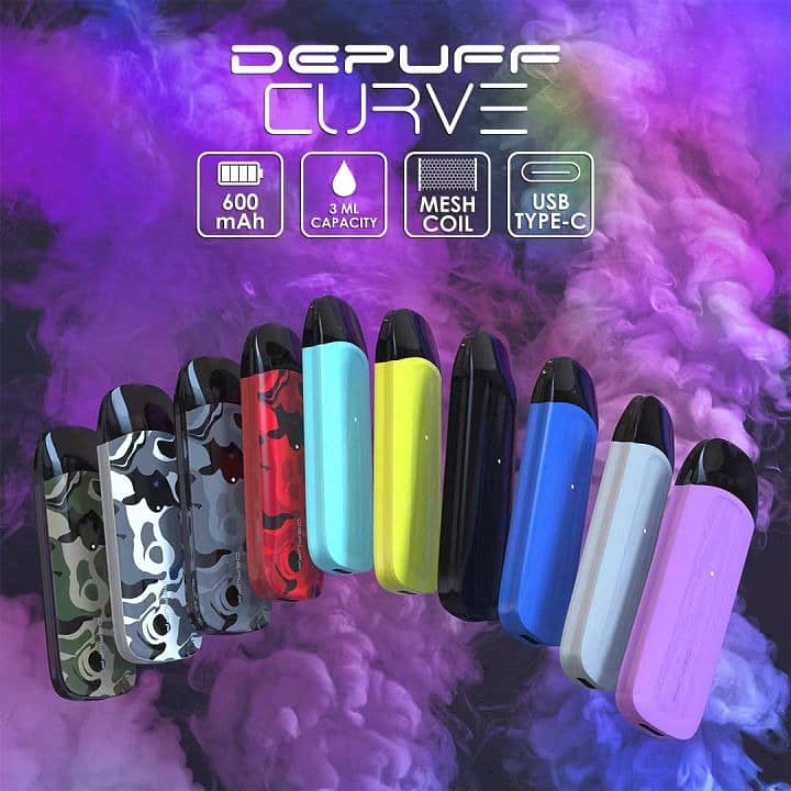 Depuff Curve Pod | Depuff Bold | JustFog C601 | Vape Pod Mod | E-Juice 1