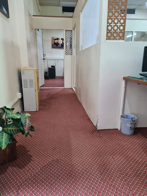 WELL. MAINTAINED GROUND FLOOR PORTION /OFFICE IS AVAILABLE ON THE RENT AT PECHS 3