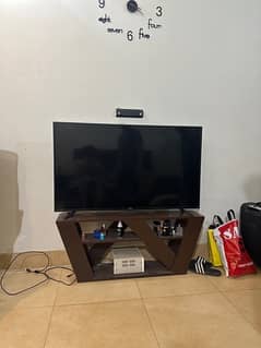 Tv console for sale , wood, 4ft* 1ft  best condition just like new